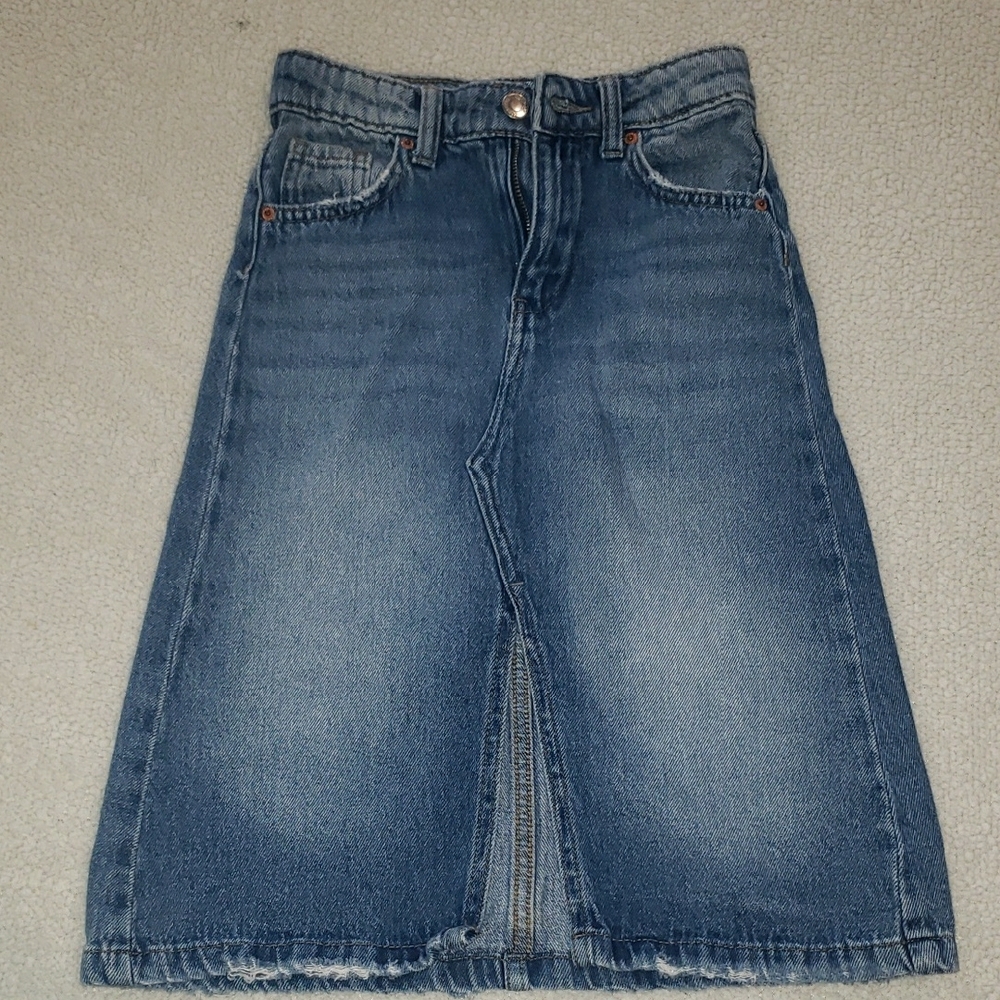 Zara Blue Denim Skirt